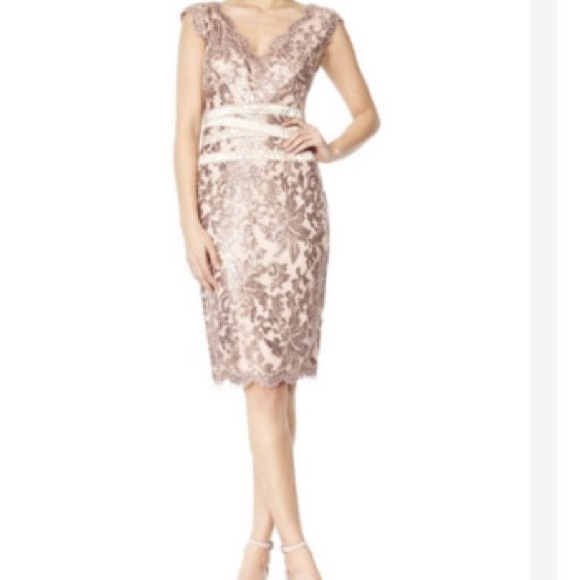 Tadashi‎ Shoji Sequin Midi Dress - Picture 2 of 14